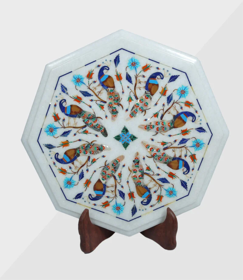 white-marble-center-table-top White Marble Center Table Top