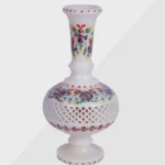 White Marble Inlay Flower Vase